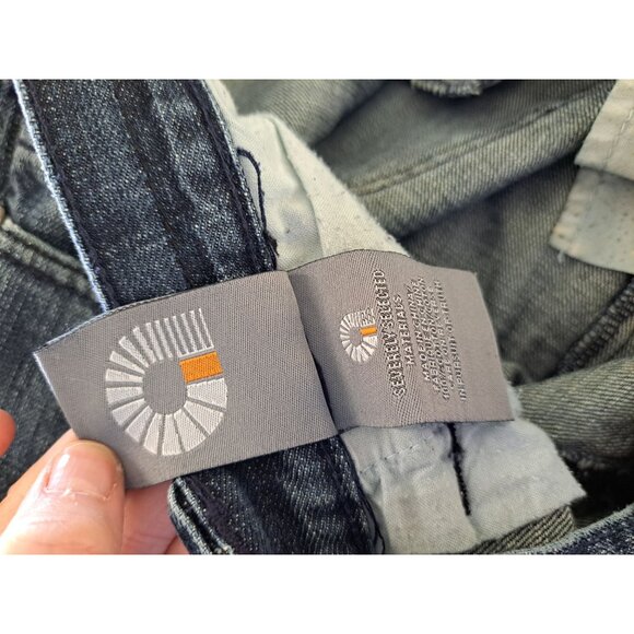 Vtg 90's Akademiks Denim Jeans Rhinestone Embellished Pockets Baggy Men's 44 - Picture 14 of 15